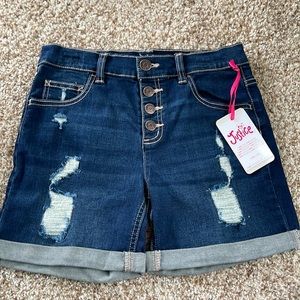 Justice girls Jean shorts new with tags size 14 feel free to make offer
